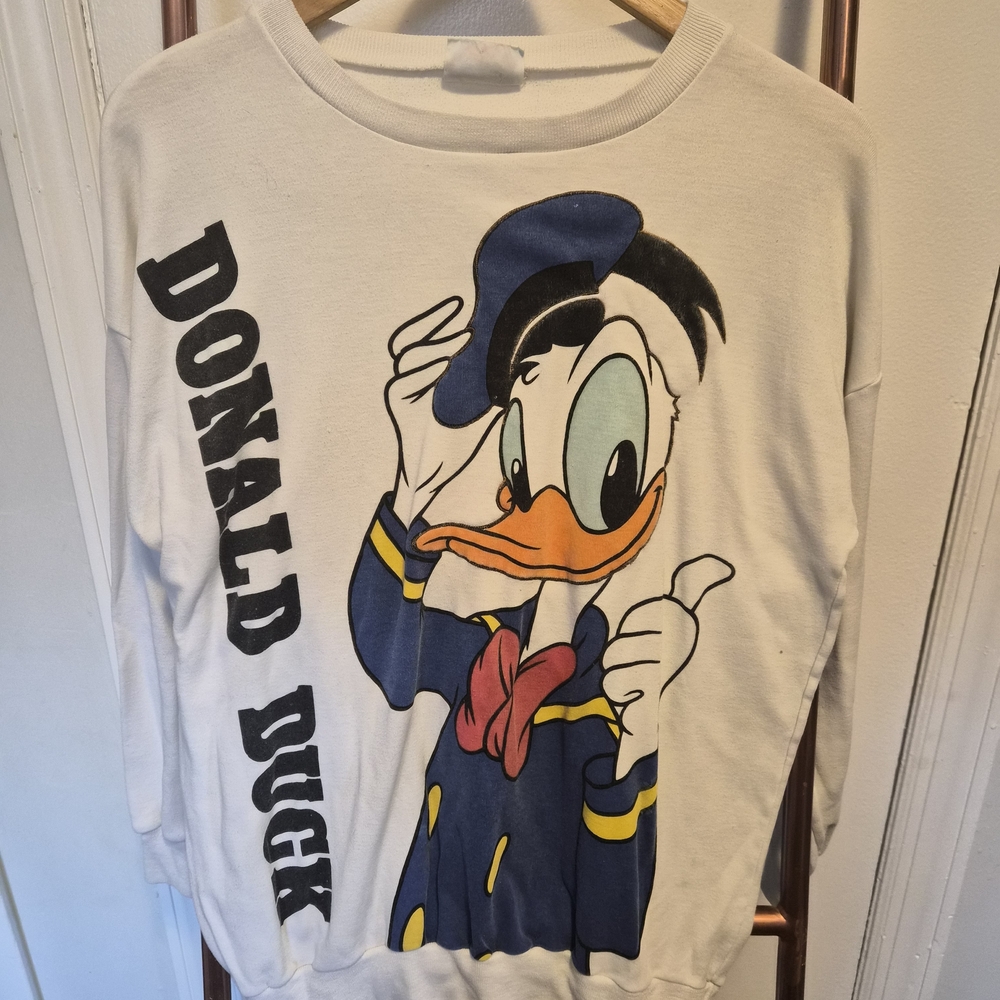 Donald Duck Graphic White Sweater